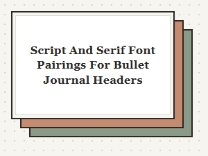 Modern Planner Headers with Script and Serif Fonts